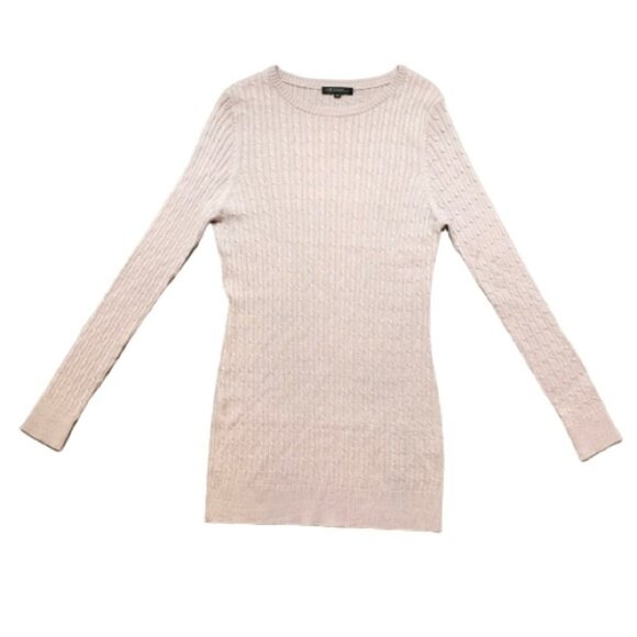 23 Vingt Trois Arrondissements Cable Knit Sweater Lightweight Pink Size 38 - Picture 2 of 13